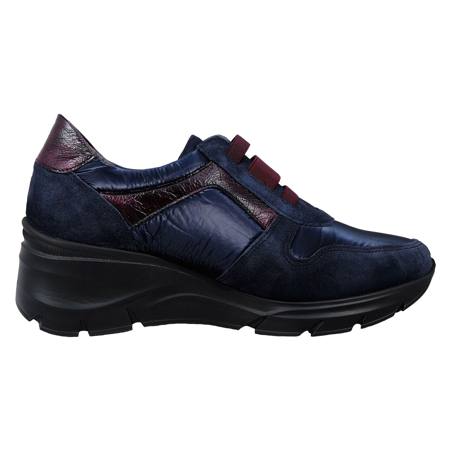 Fluchos Olas : Chaussures confort pour femme en cuir bleu clair F1509