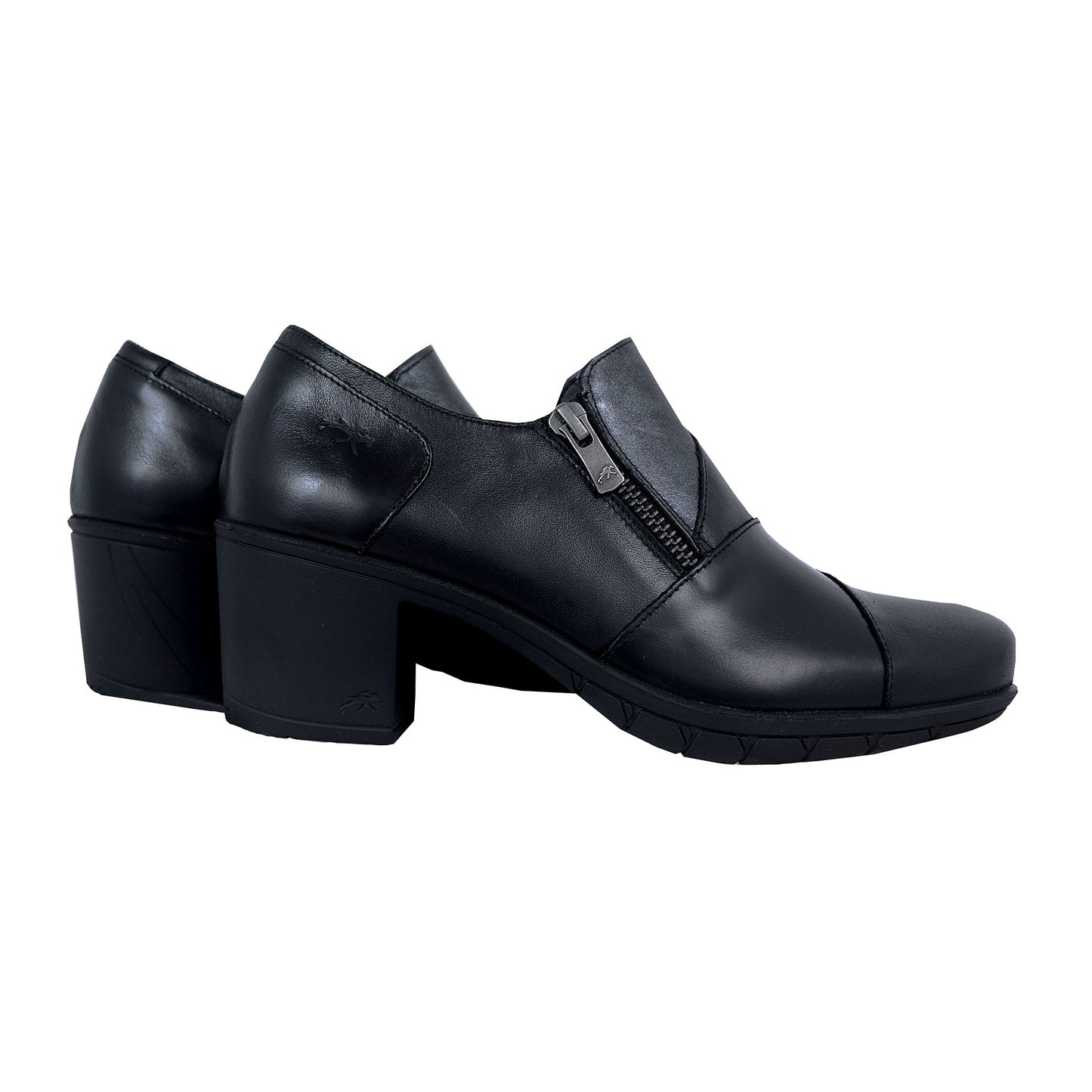 Fluchos Nydia: Women's High Heel Shoes Black Leather F1802
