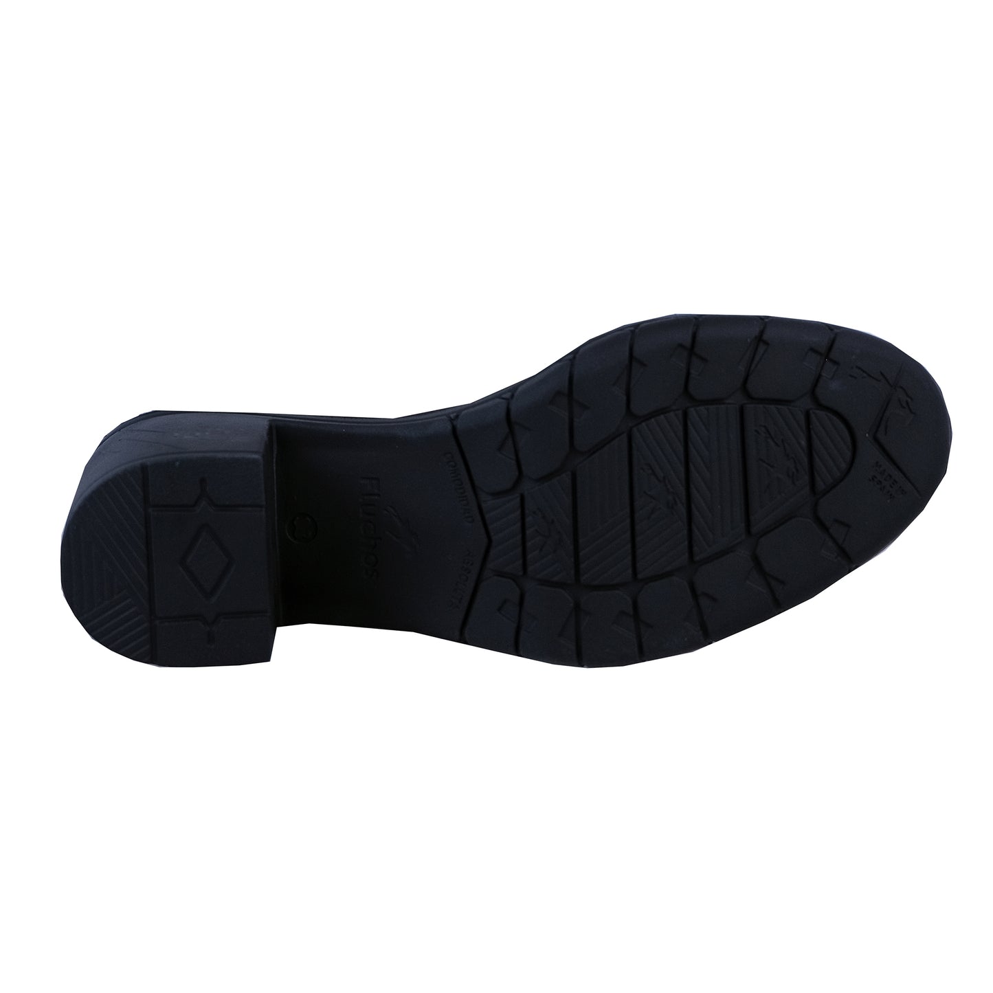 Fluchos Nydia: Women's High Heel Shoes Black Leather F1802