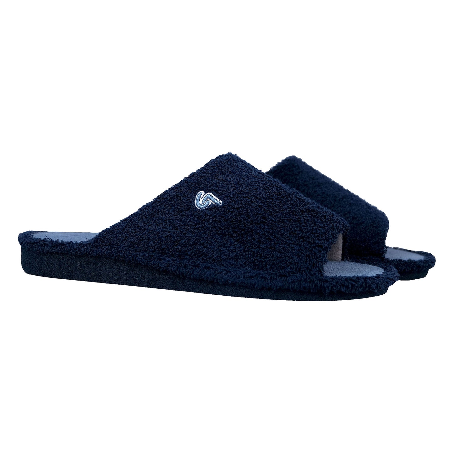 Garzon: Men's Blue Parquet Floor Slippers P378.115