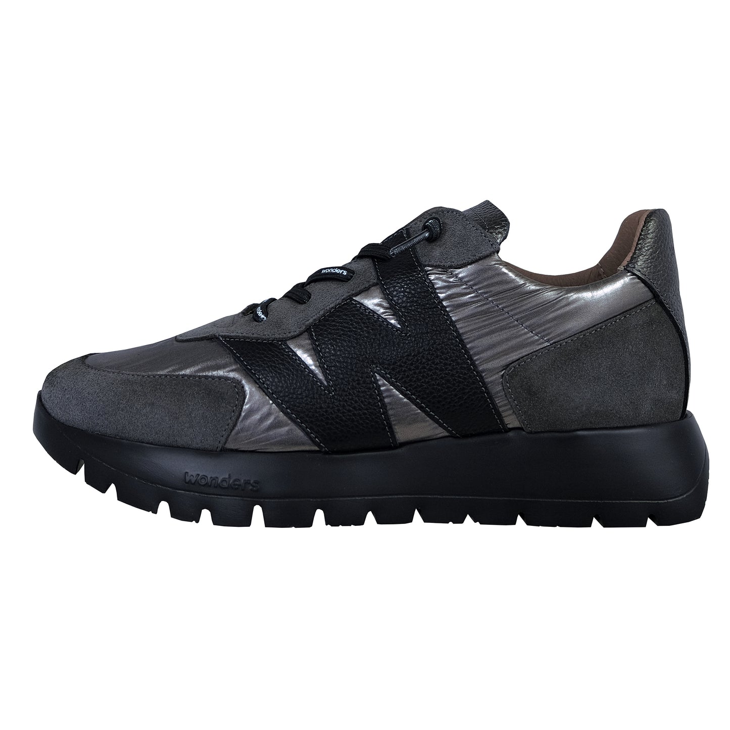 Wonders Oslo A-2464 : Baskets à plateforme en cuir pour femme