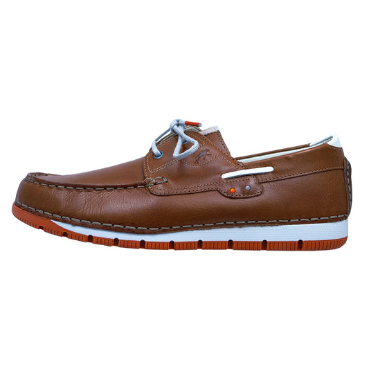 Fluchos Andrey : Chaussures bateau en cuir pour homme F1448