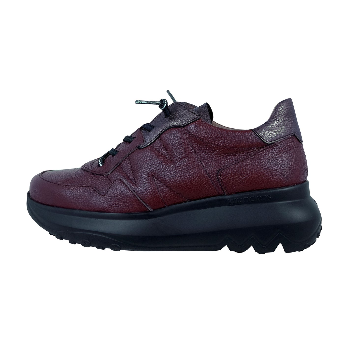 Wonders Ultrafly – Zapatillas Mujer Plataforma Burdeos: A-4010
