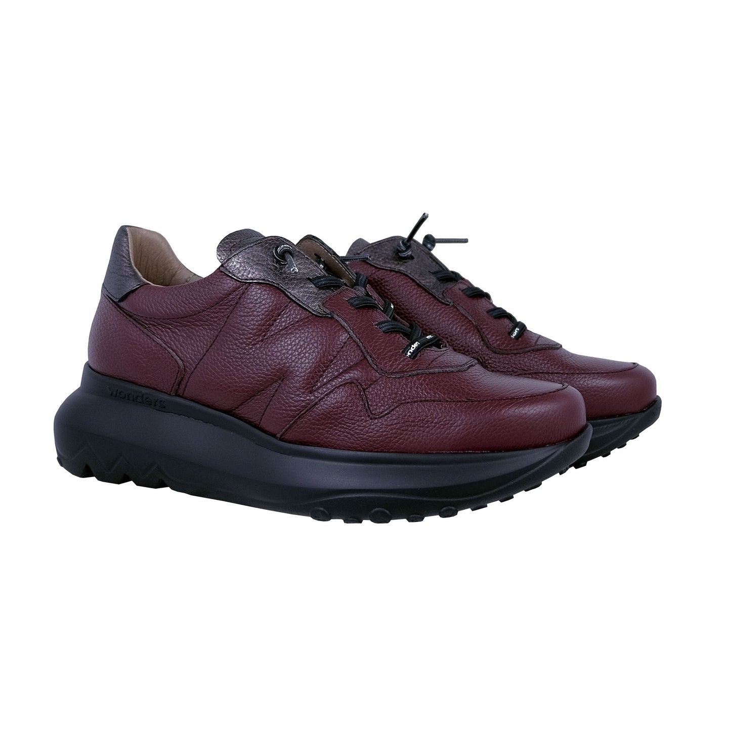 Wonders Ultrafly – Zapatillas Mujer Plataforma Burdeos: A-4010