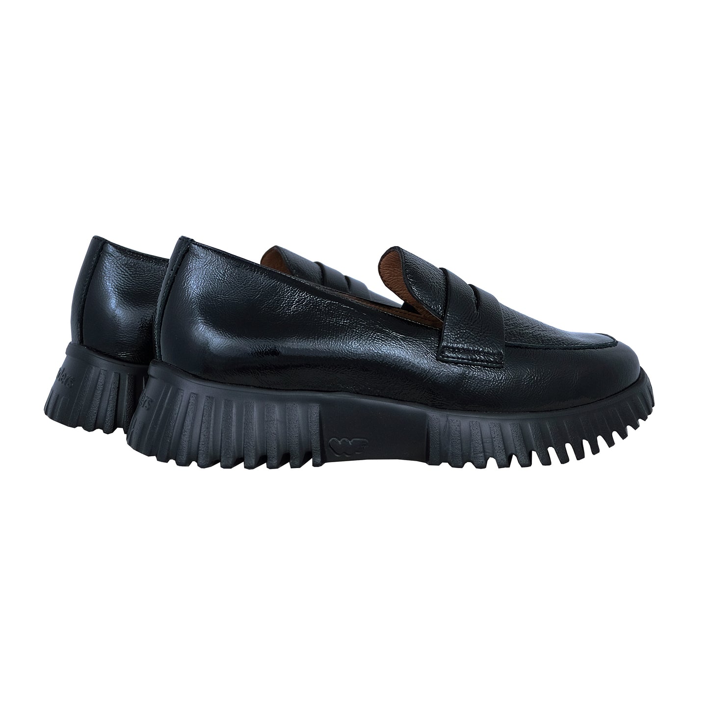 Wonders Flexfly – Mocasines Mujer Negro Charol: A-4402