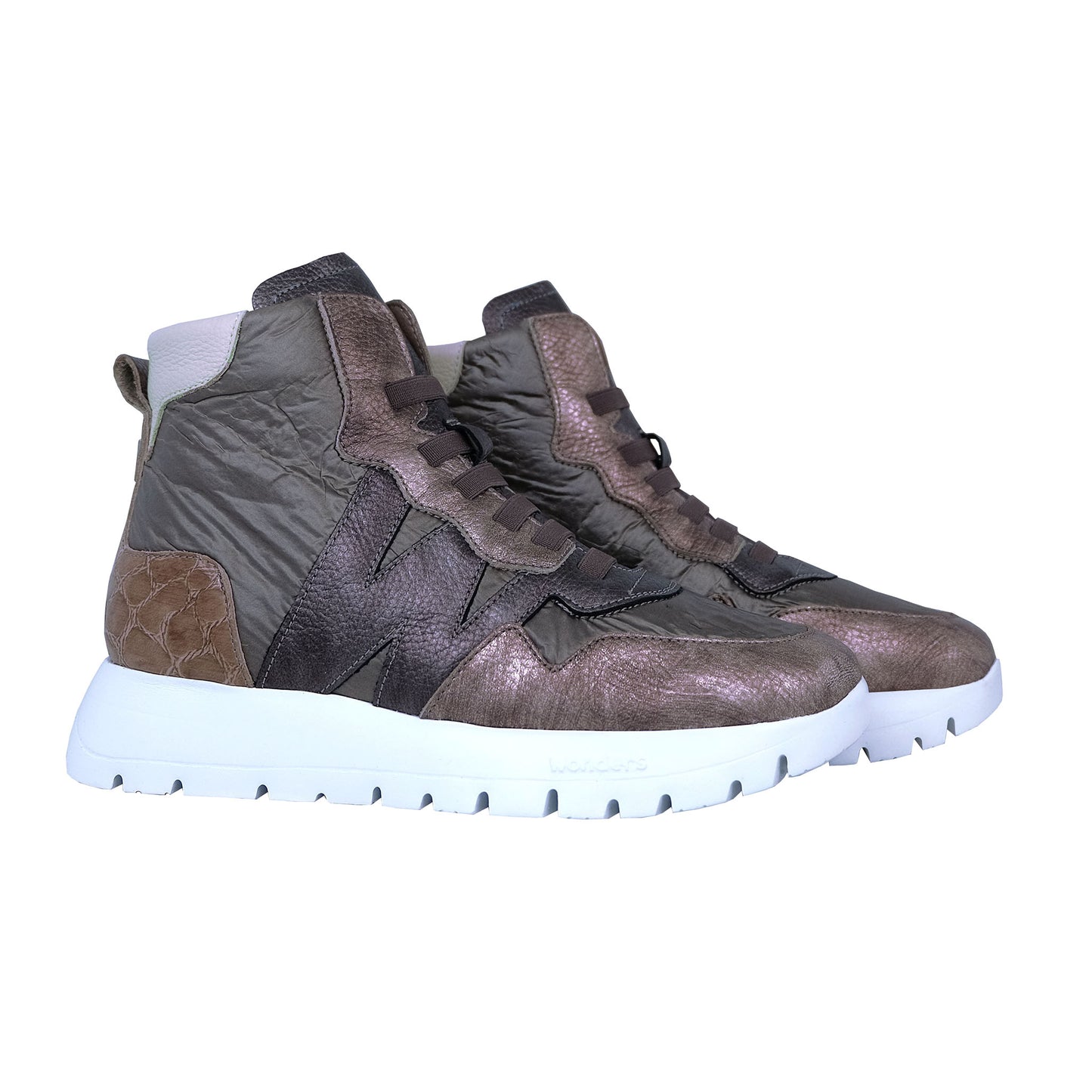 Wonders Odisei – Botines Plataforma Oro: A-2493