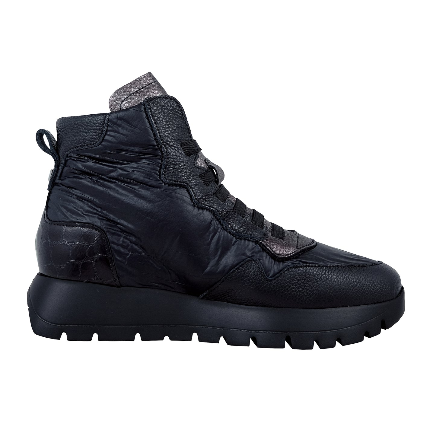 Wonders Odisei – Botines Plataforma Negro: A-2493