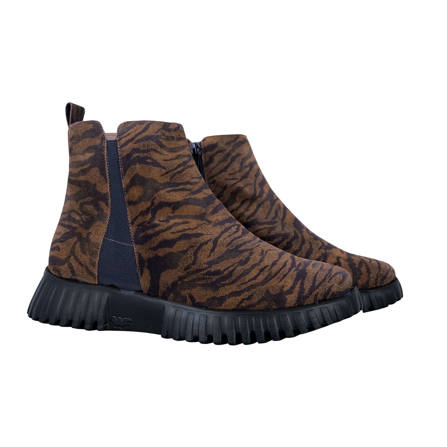 Wonders Flexfly – Botines Mujer Plataforma Marrón: A-4404