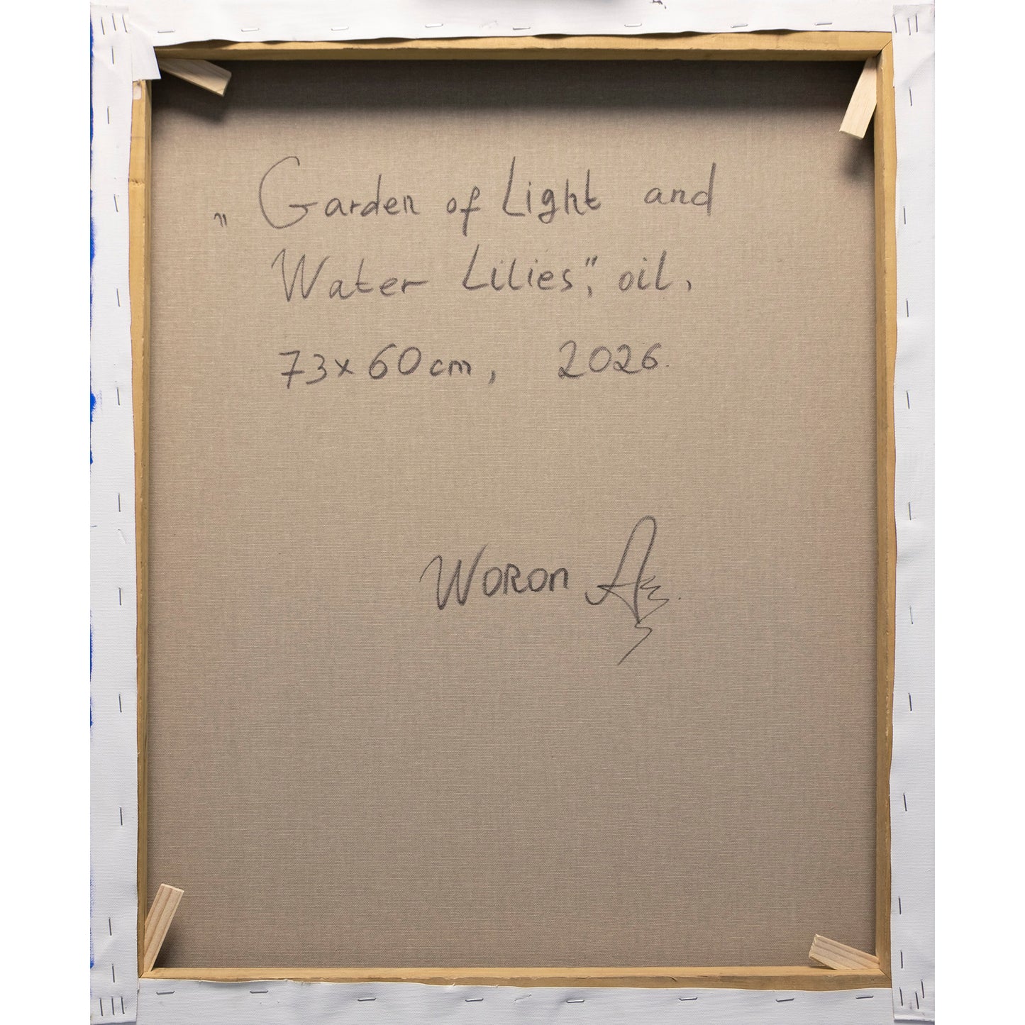 Jardín de Luz y Nenúfares – Óleo Original de Anastasia Woron 60×73 cm(2026)