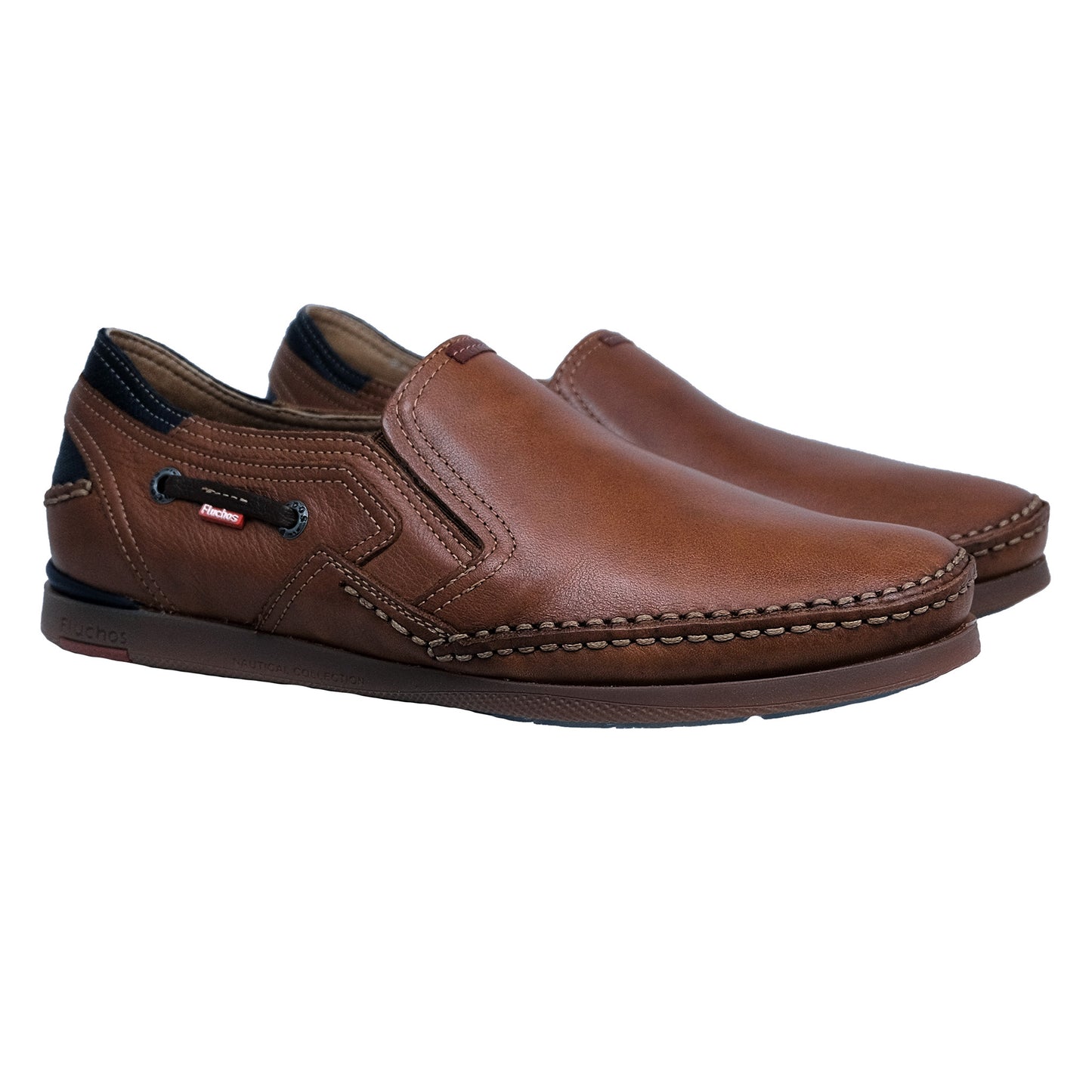 Fluchos Mariner: Mocasín Hombre Piel Flexible Marrón 9883