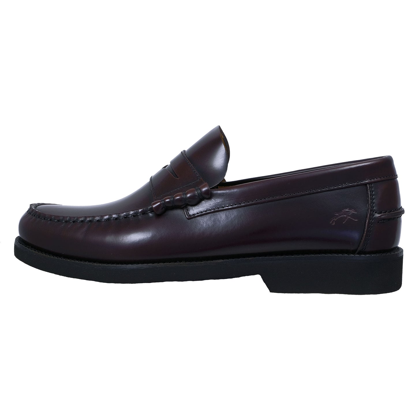 Fluchos Stamford: Mocasines Hombre Piel Burdeos F0047