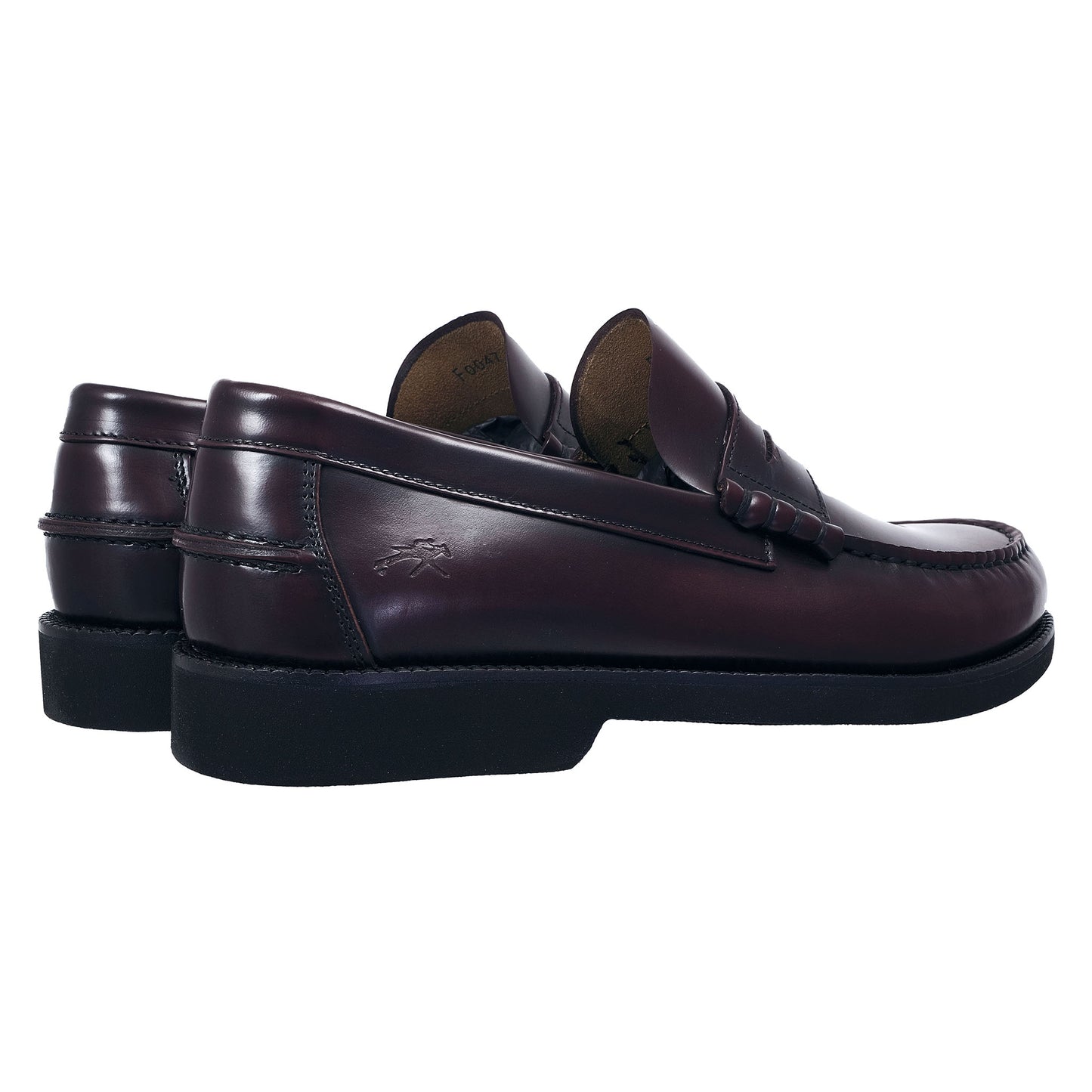 Fluchos Stamford: Mocasines Hombre Piel Burdeos F0047