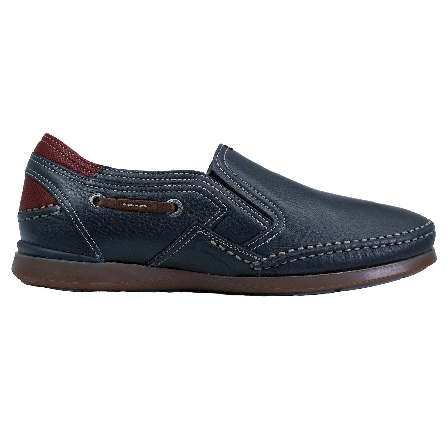 Fluchos Mariner: Mocasín Hombre Piel Flexible Azul 9883