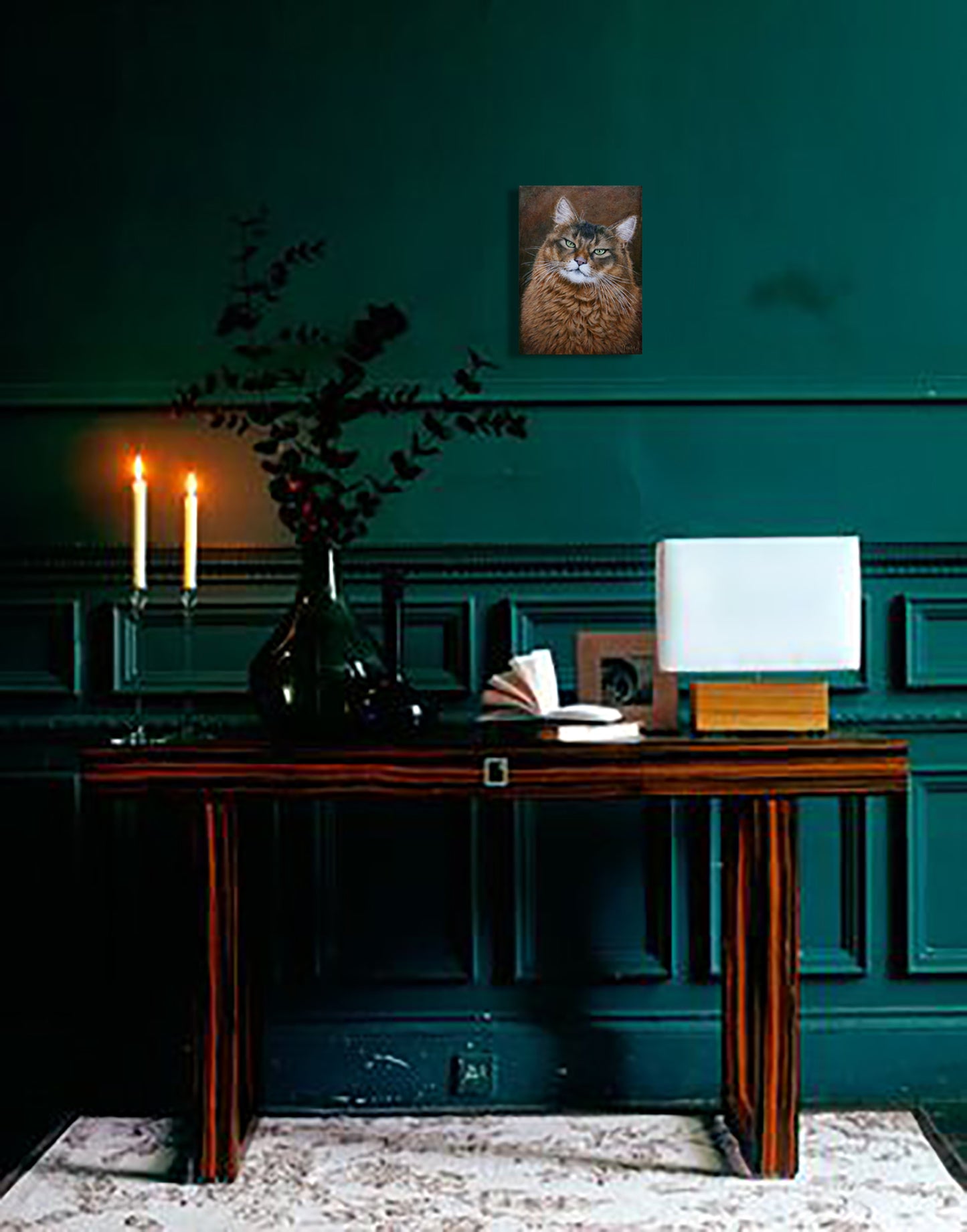 Anastasia Woron: “Mirada Verde” – Original Oil 16x22 cm (2024)