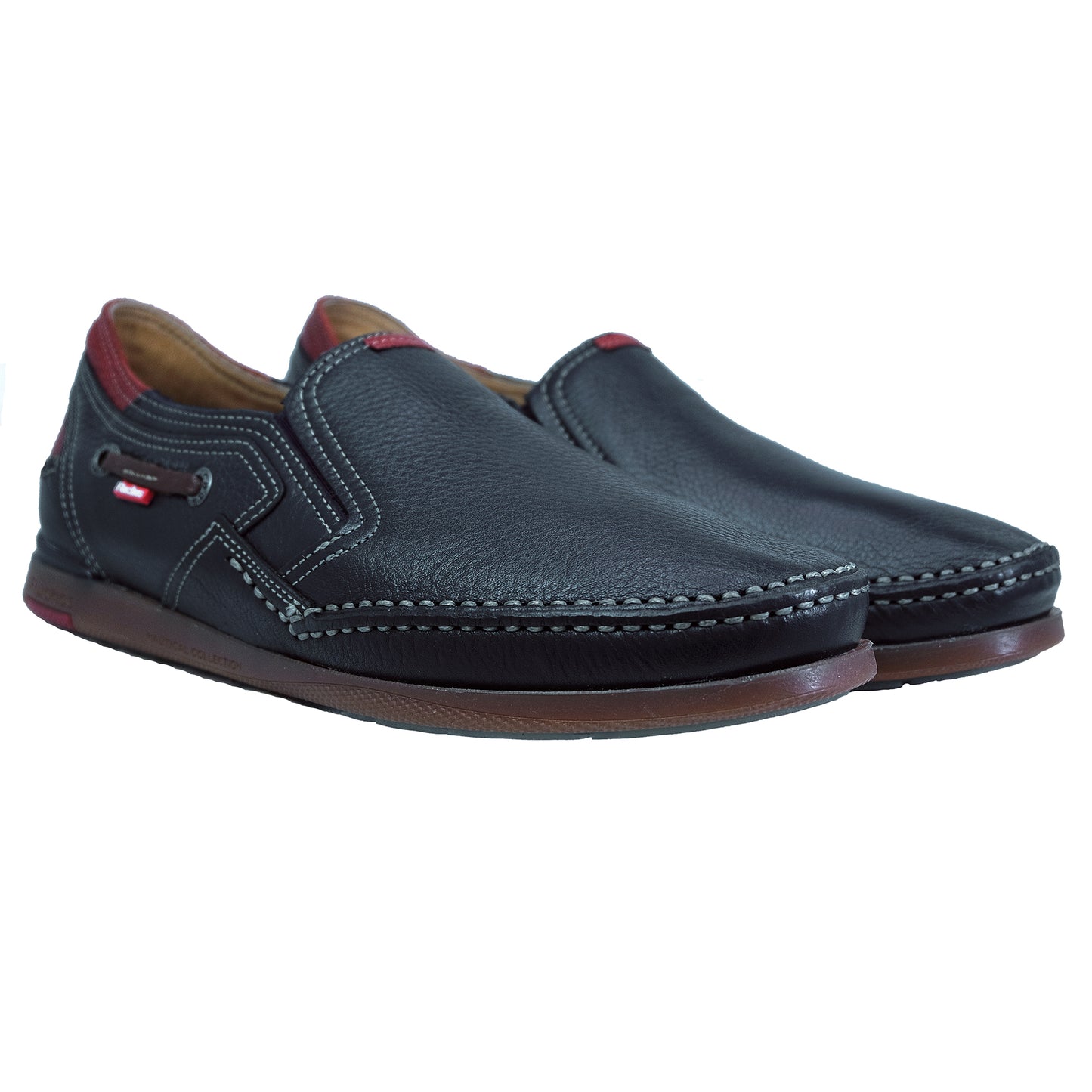 Fluchos Mariner: Mocasín Hombre Piel Flexible Azul 9883