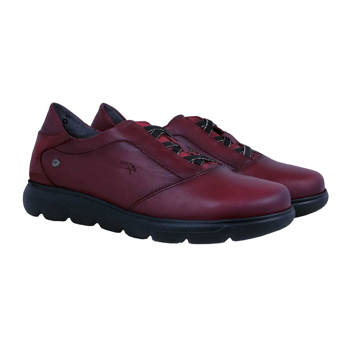 Fluchos Faral F1866: Zapatos Mujer Confort Piel Rojo