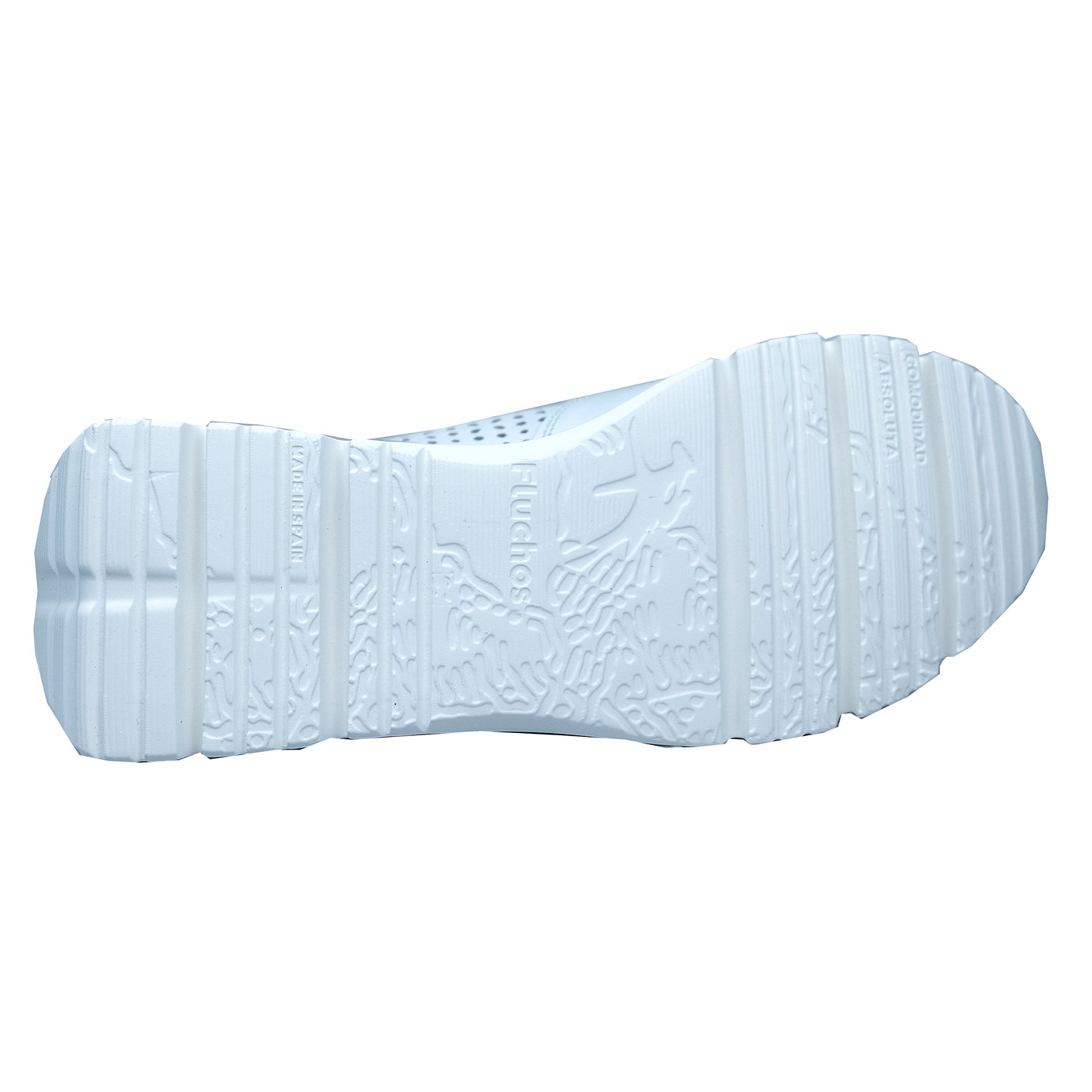 Fluchos Eira: Women's Lace-Up Sneakers in White Leather F1680