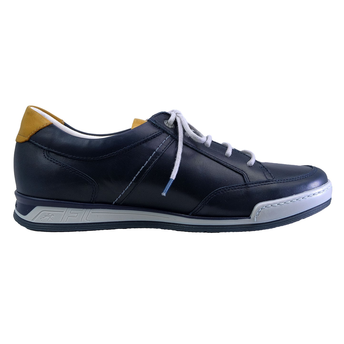Fluchos Etna: Men's Blue Leather Sneakers F0148