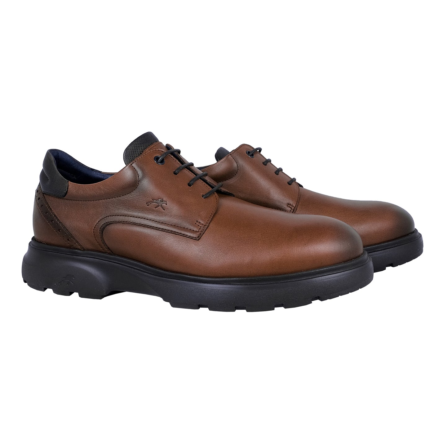 Fluchos Odin: Zapatos Hombre Piel Cómodos Marrón F1850