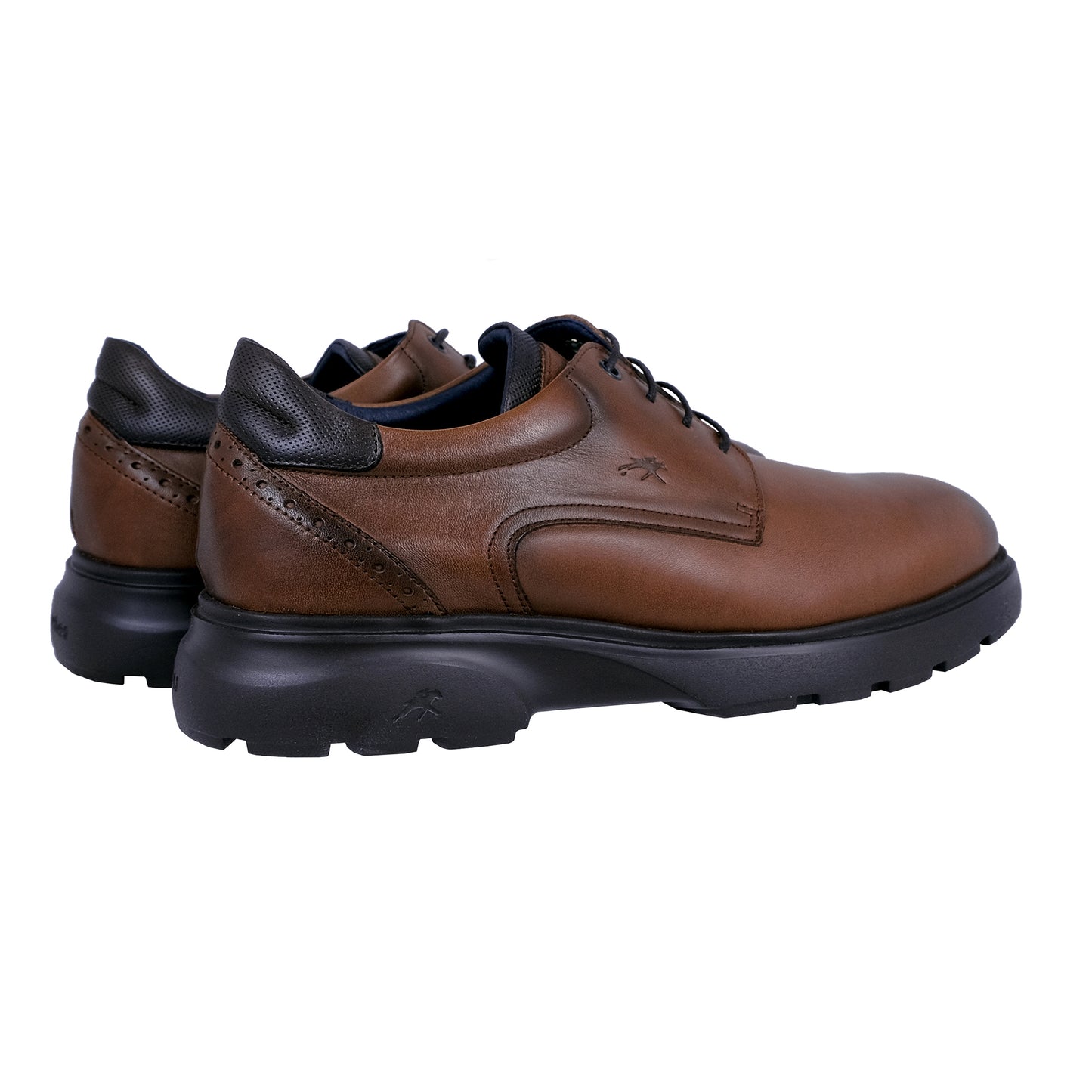 Fluchos Odin: Zapatos Hombre Piel Cómodos Marrón F1850