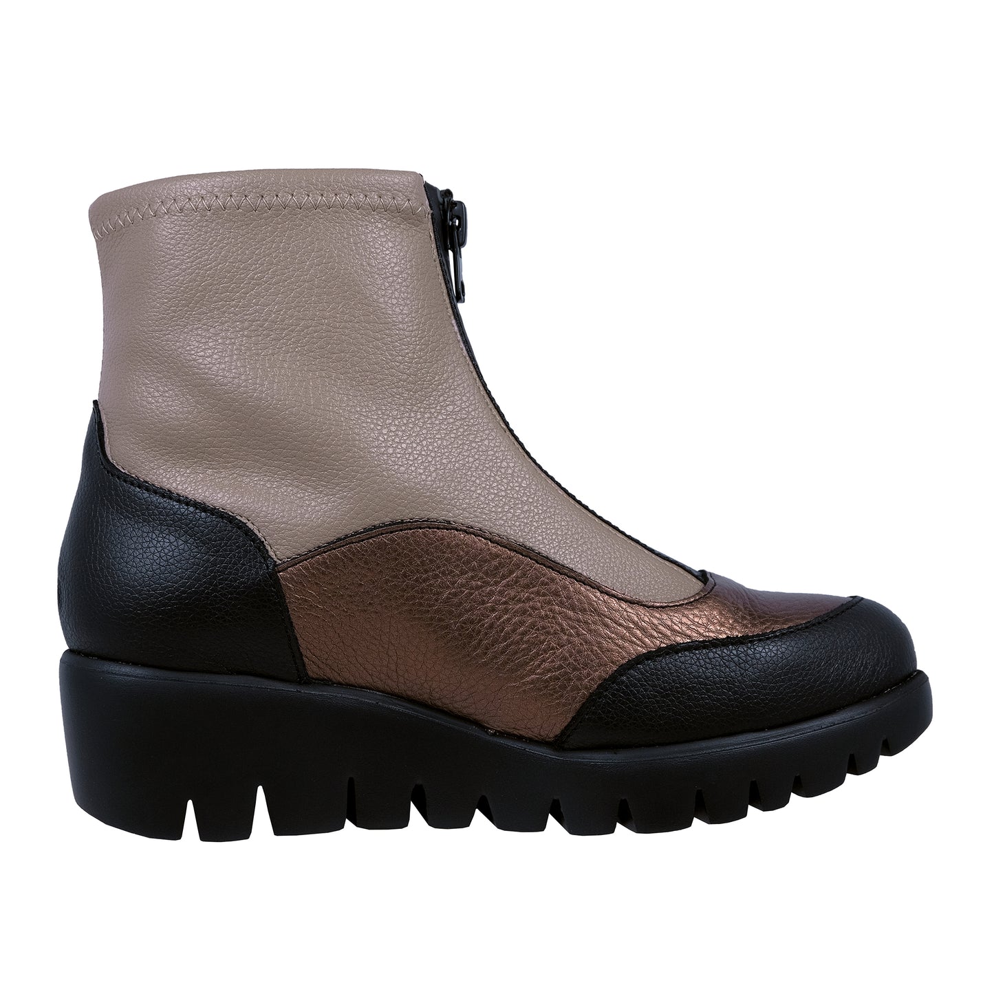Wonders Sacha: Women's Leather Ankle Boots with Platform C-33302