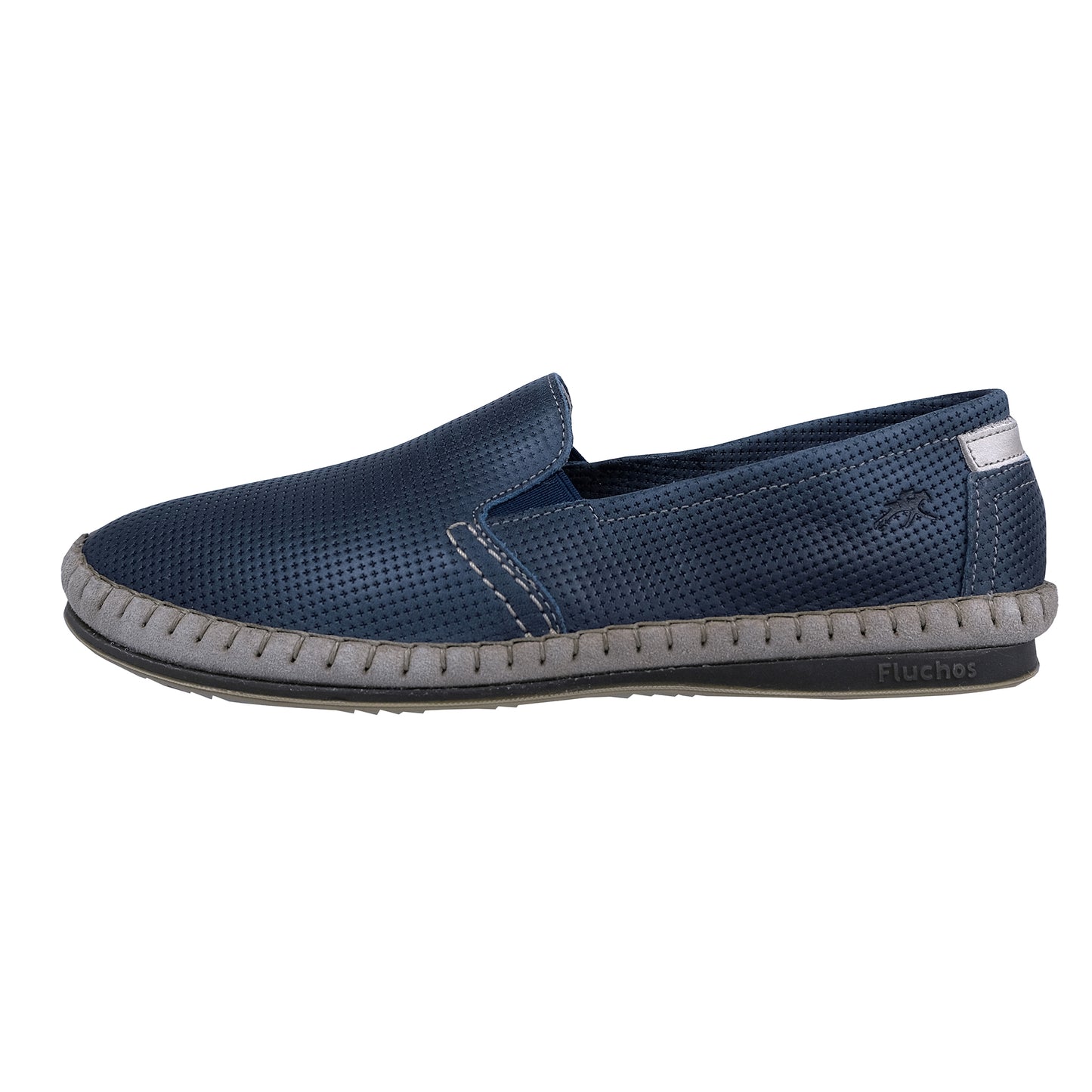 Fluchos Bahamas: Mocasines Hombre Piel Flexible Azul 8674