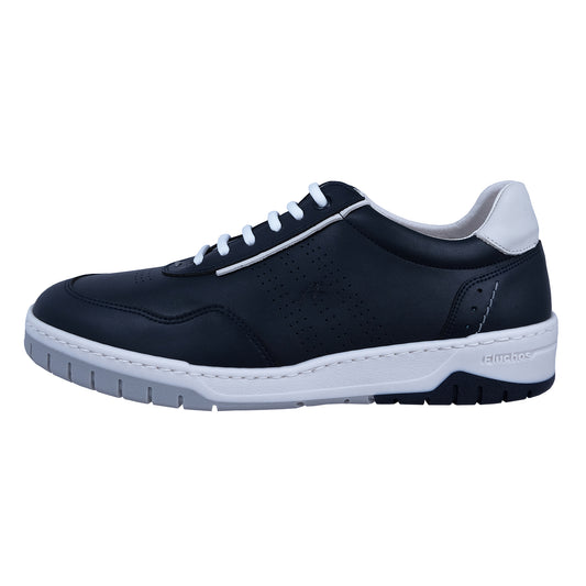 Fluchos Roger : Baskets Homme Cuir Souple Bleu F1432