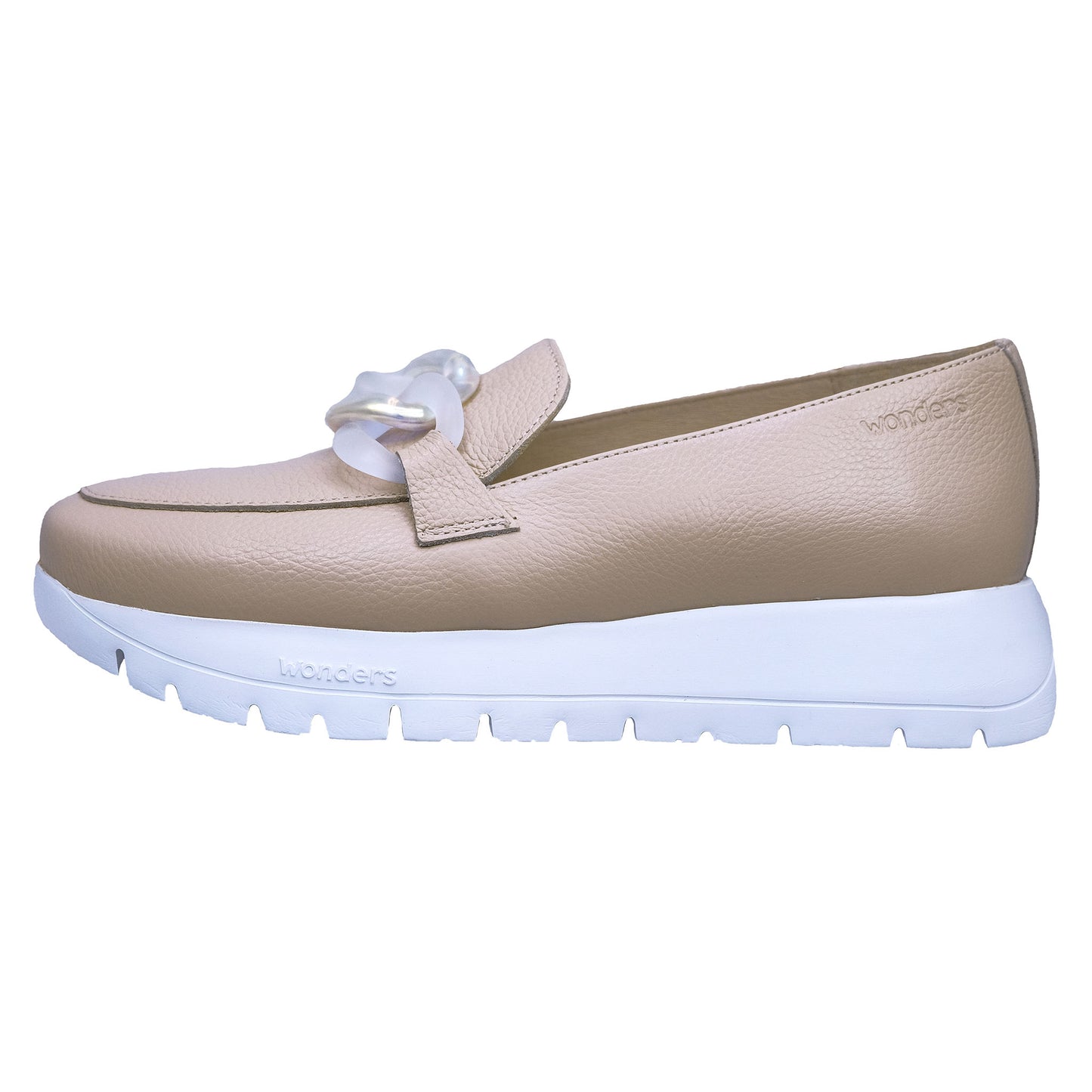 Wonders Rose: Women's Leather Platform Moccasin A-2444