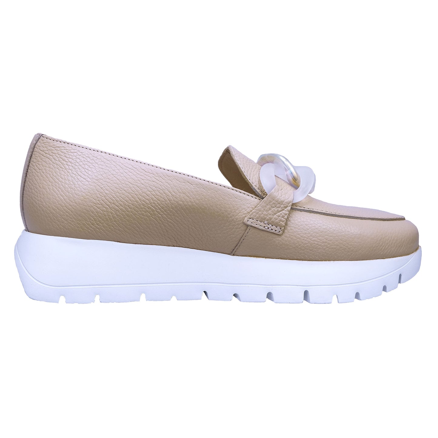 Wonders Rose: Women's Leather Platform Moccasin A-2444