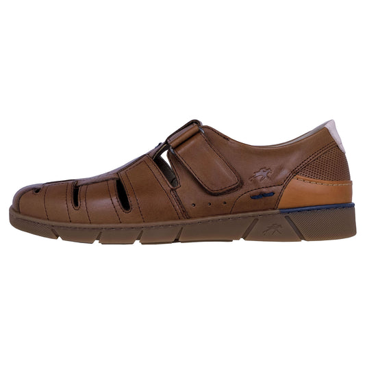 Fluchos Barry : Sandales en cuir marron pour homme F1155