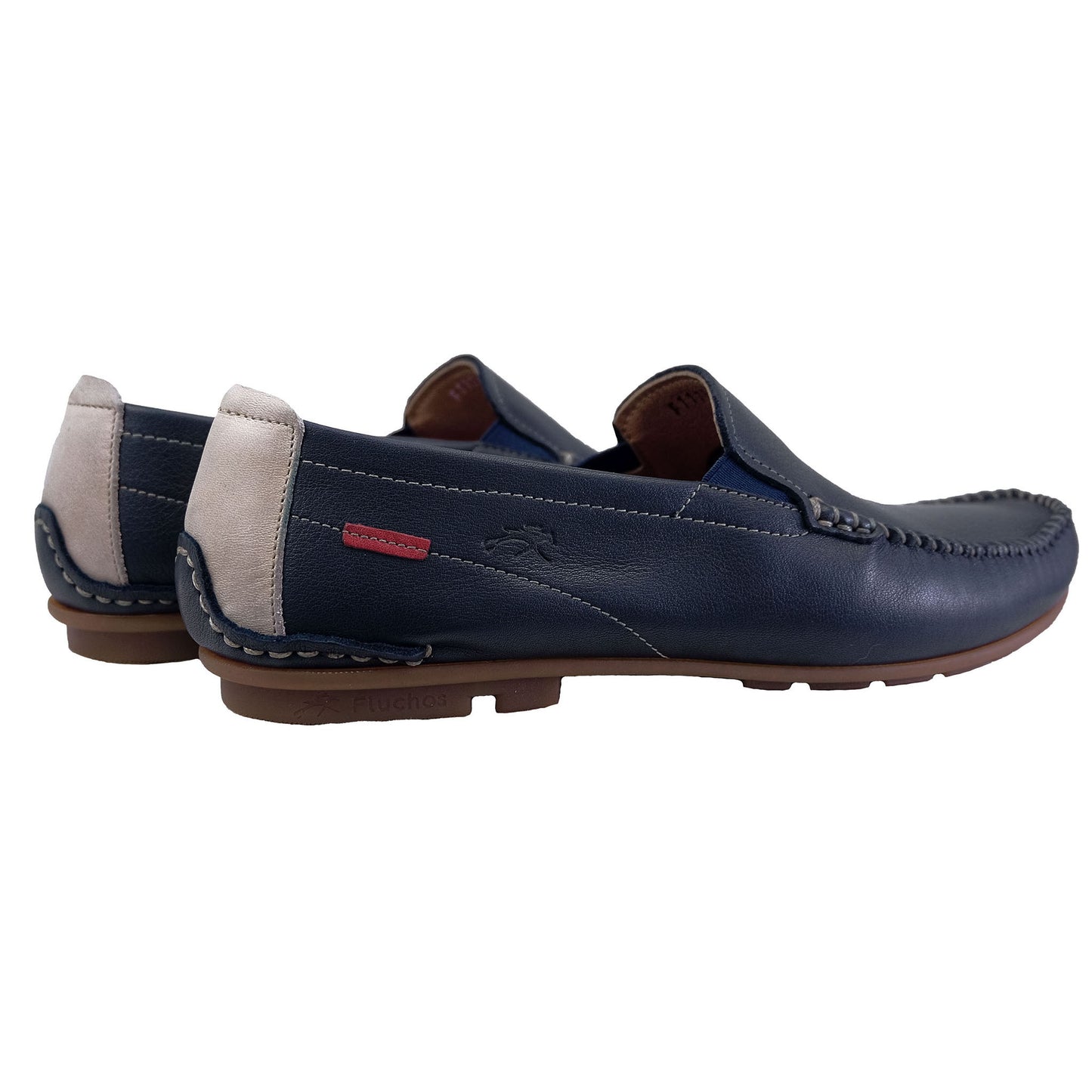 Fluchos Dorian: Mocasines Hombre Piel Azul F1173
