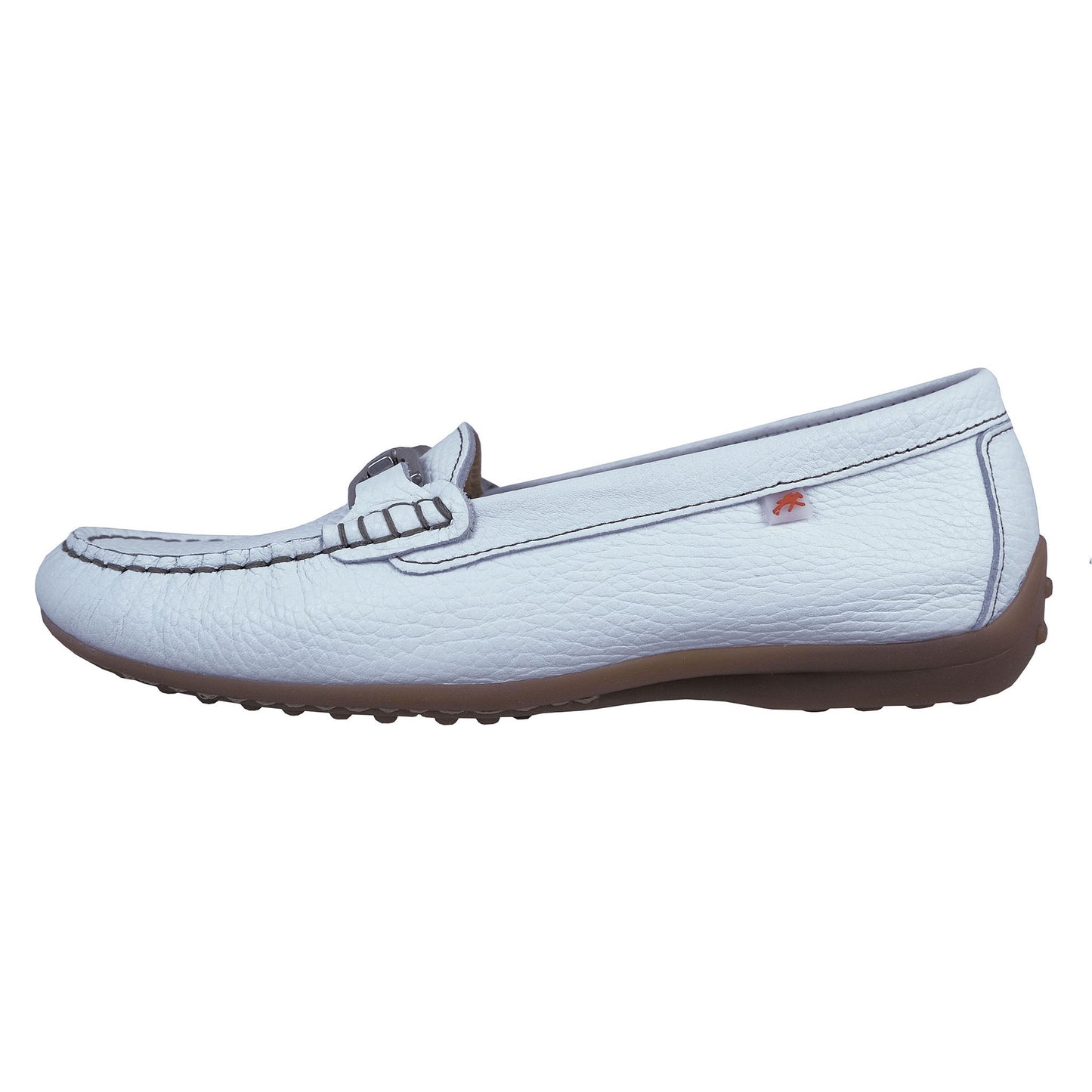 Fluchos Bruni: Mocasines Mujer Piel Blanco F0804