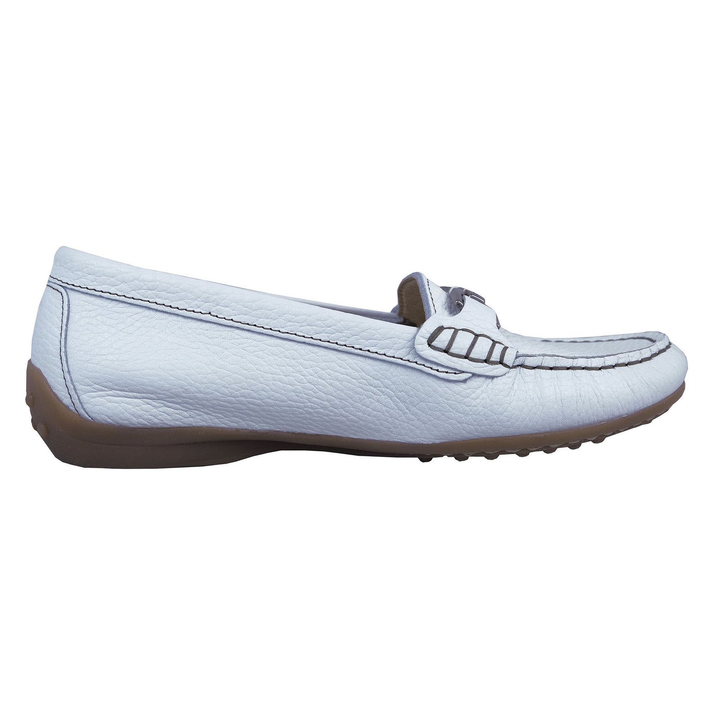 Fluchos Bruni: Mocasines Mujer Piel Blanco F0804