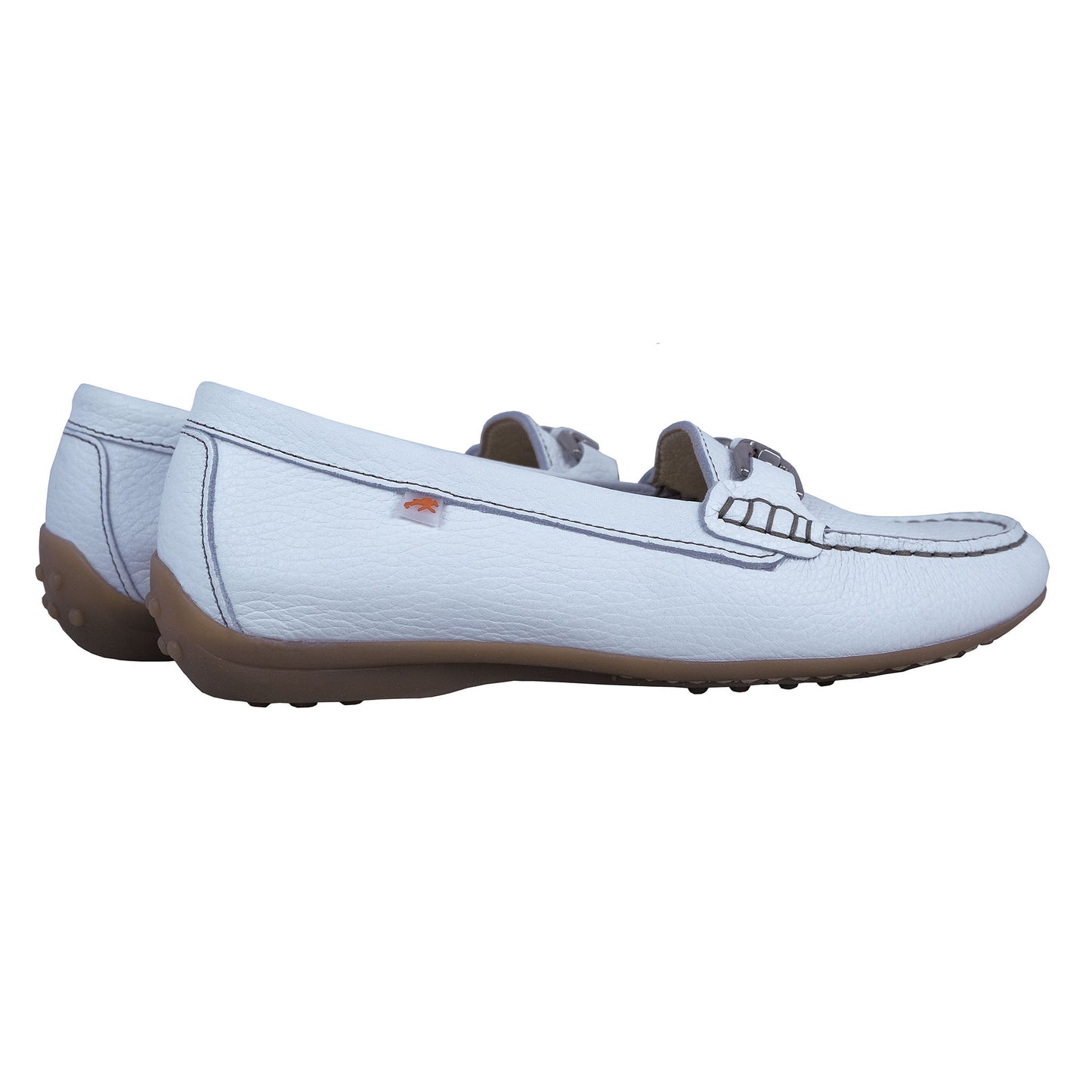 Fluchos Bruni: Mocasines Mujer Piel Blanco F0804