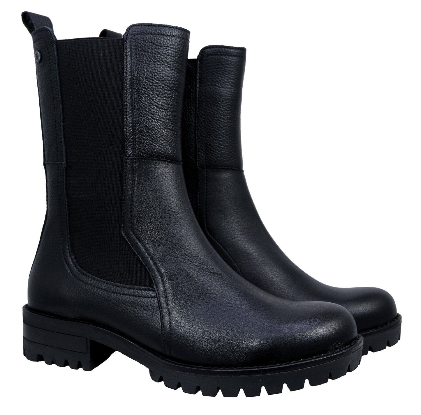 Dorking Walking : bottes en cuir de style militaire pour femmes D8647