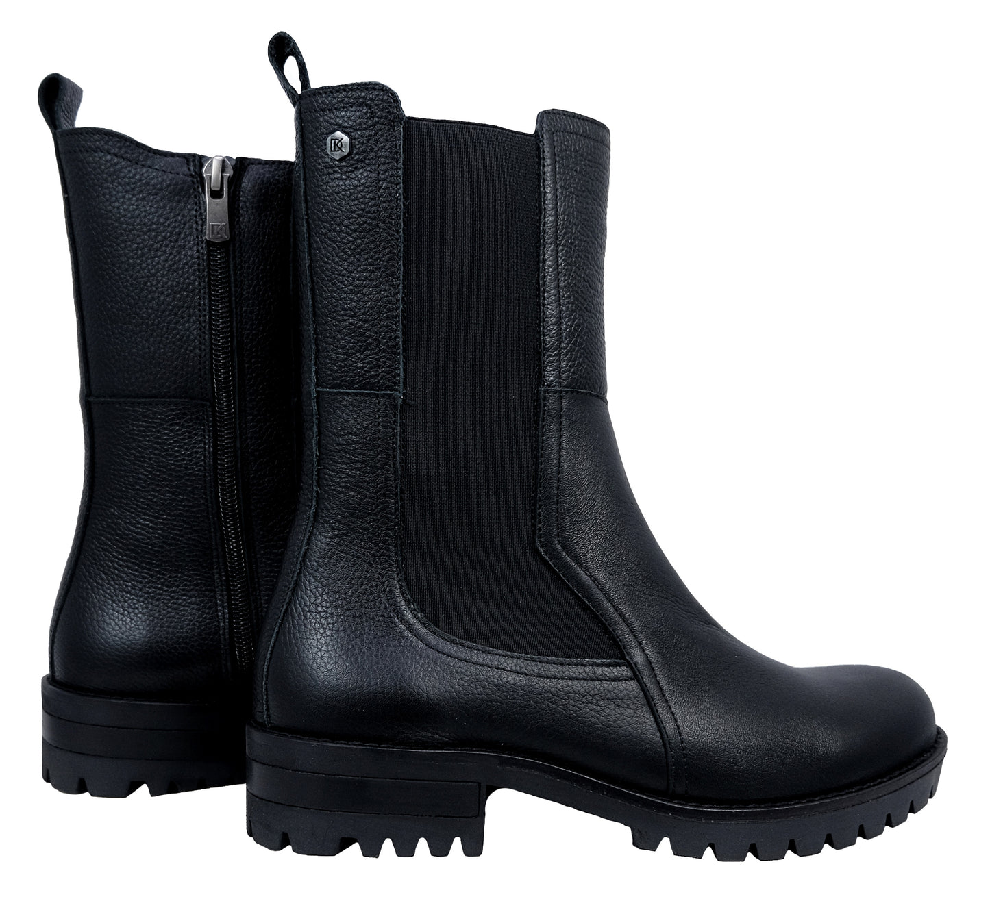 Dorking Walking : bottes en cuir de style militaire pour femmes D8647