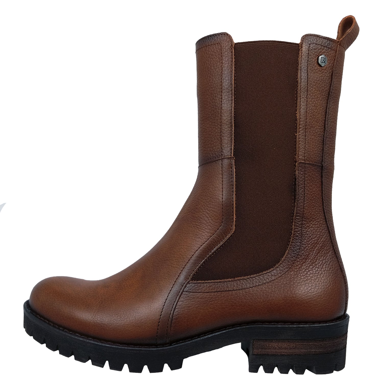 Dorking Walking : bottes en cuir de style militaire pour femmes D8647