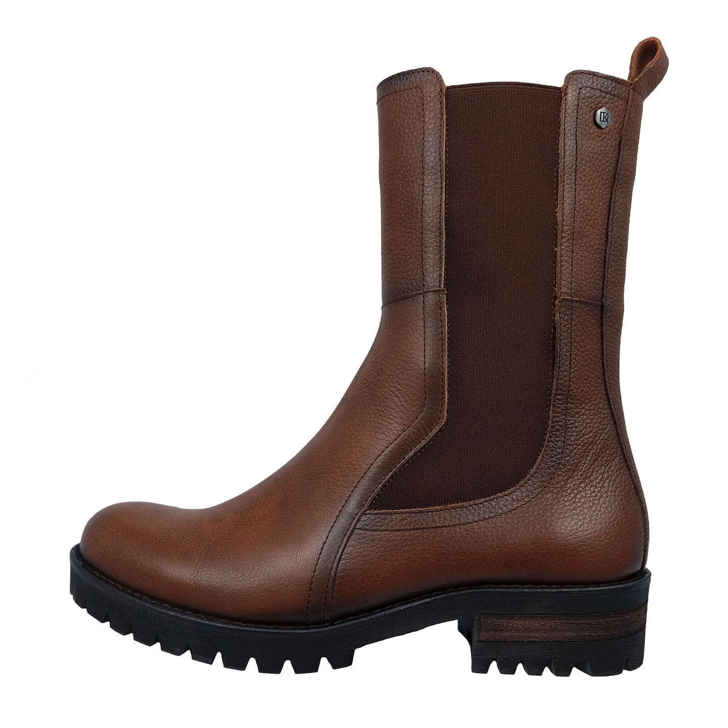 Dorking Walking: Women's Military Style Leather Boots D8647