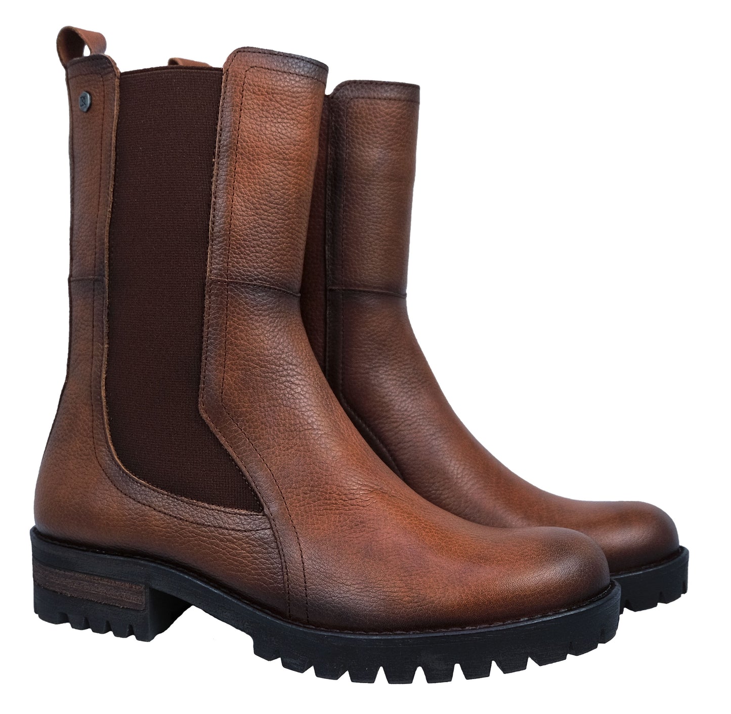 Dorking Walking : bottes en cuir de style militaire pour femmes D8647