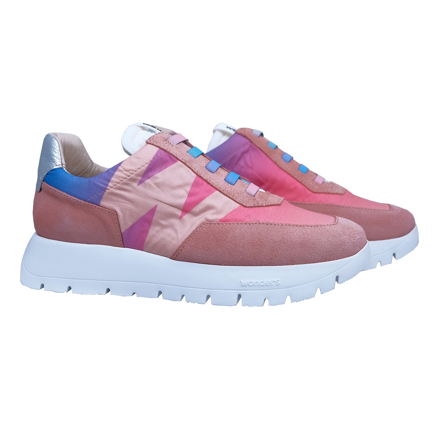 Wonders Odisei: Zapatillas Mujer Piel Rosa A-2422