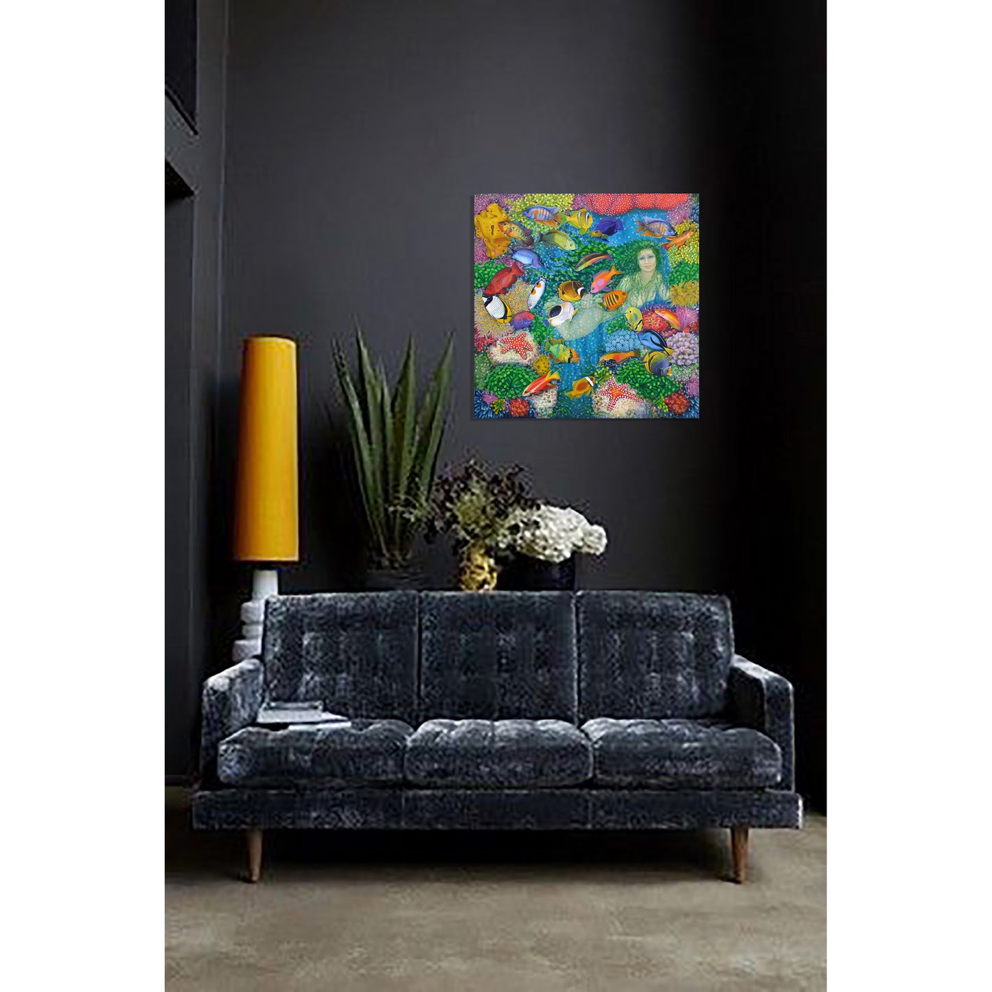 Anastasia Woron - Original Signed Oil Painting 2011: The Underwater Dream 80x80cm