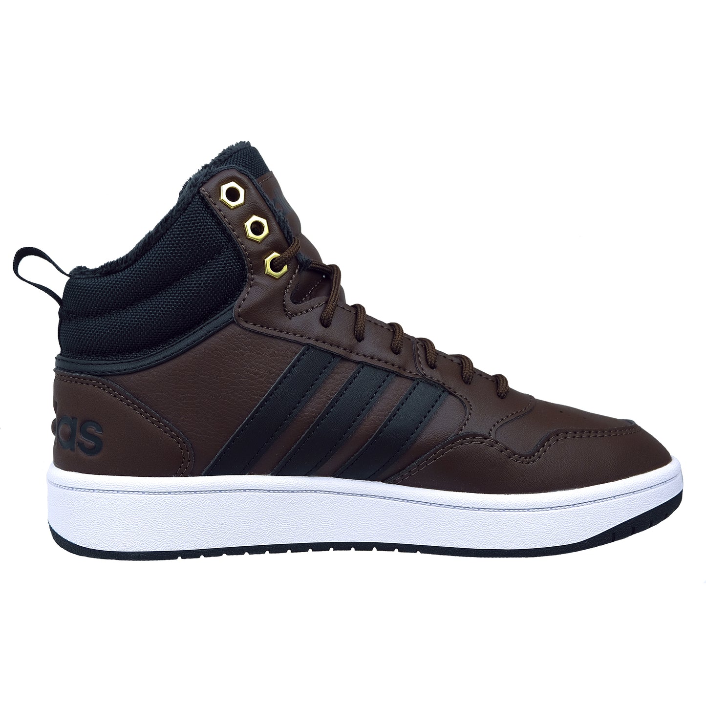 adidas Hoops 3.0 Mid WTR: Men's Brown Basketball Shoes GZ6680