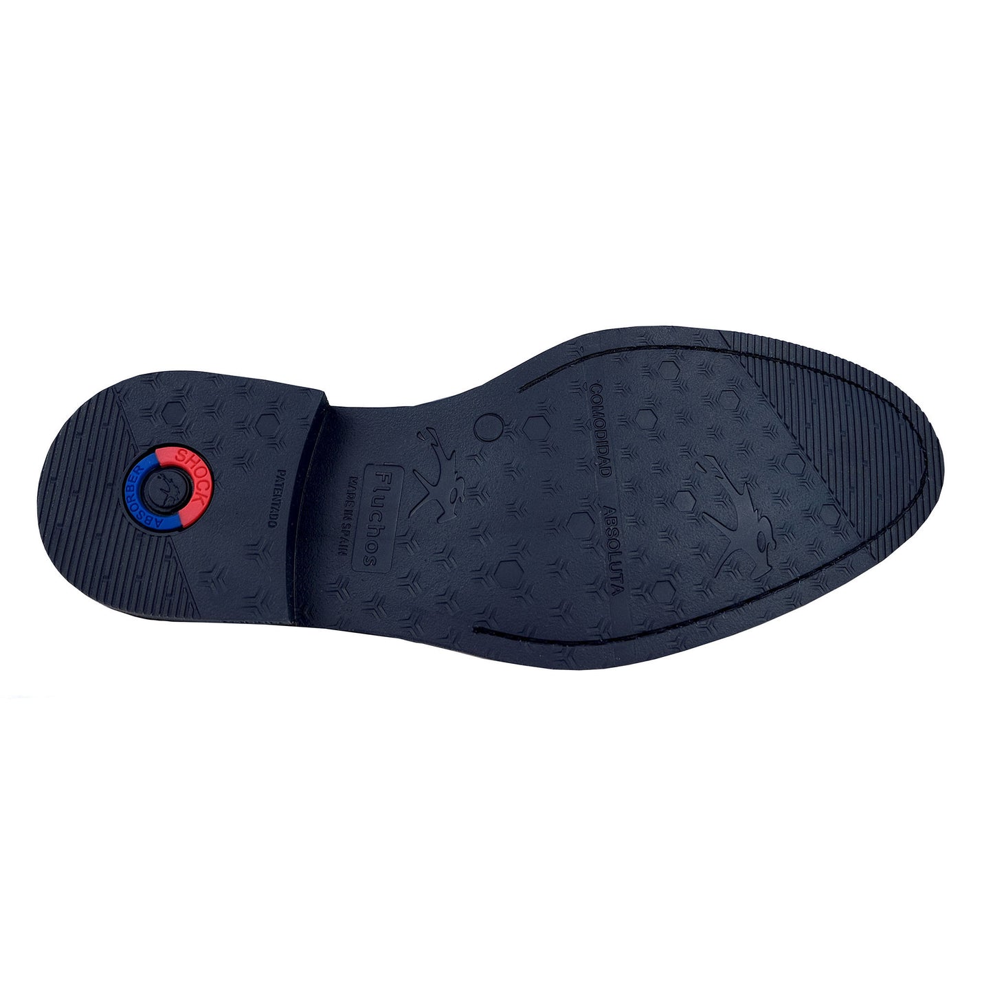 Fluchos Theo : Chaussures à lacets pour homme en cuir bleu F1626