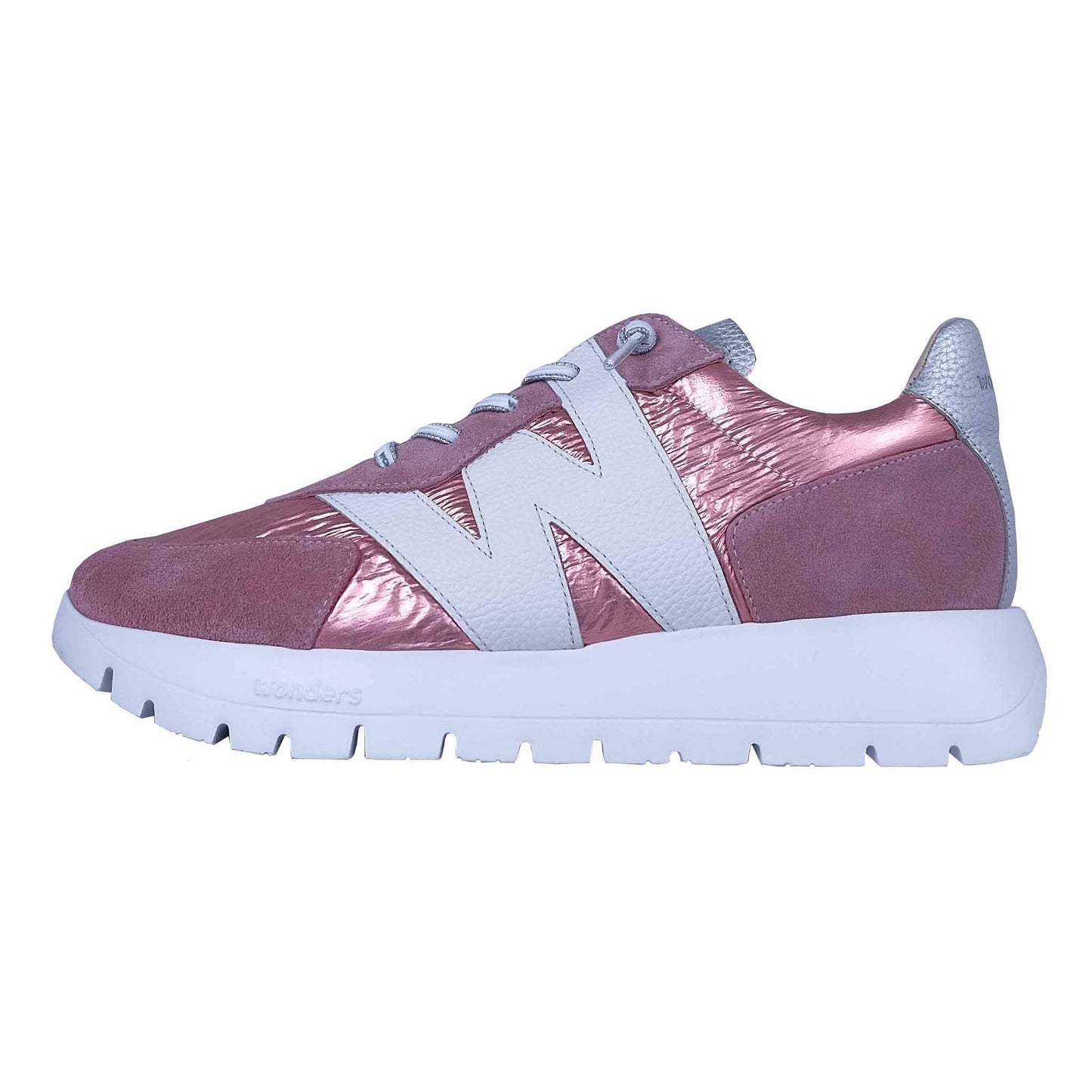Wonders Odisei: Zapatillas Rosa Piel A-2464
