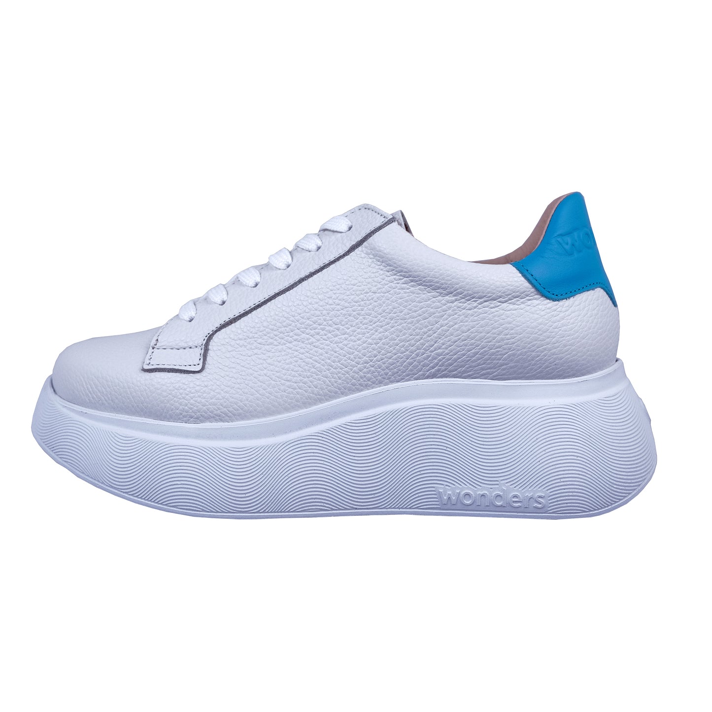 Wonders Iliana - White Leather Platform A-3626