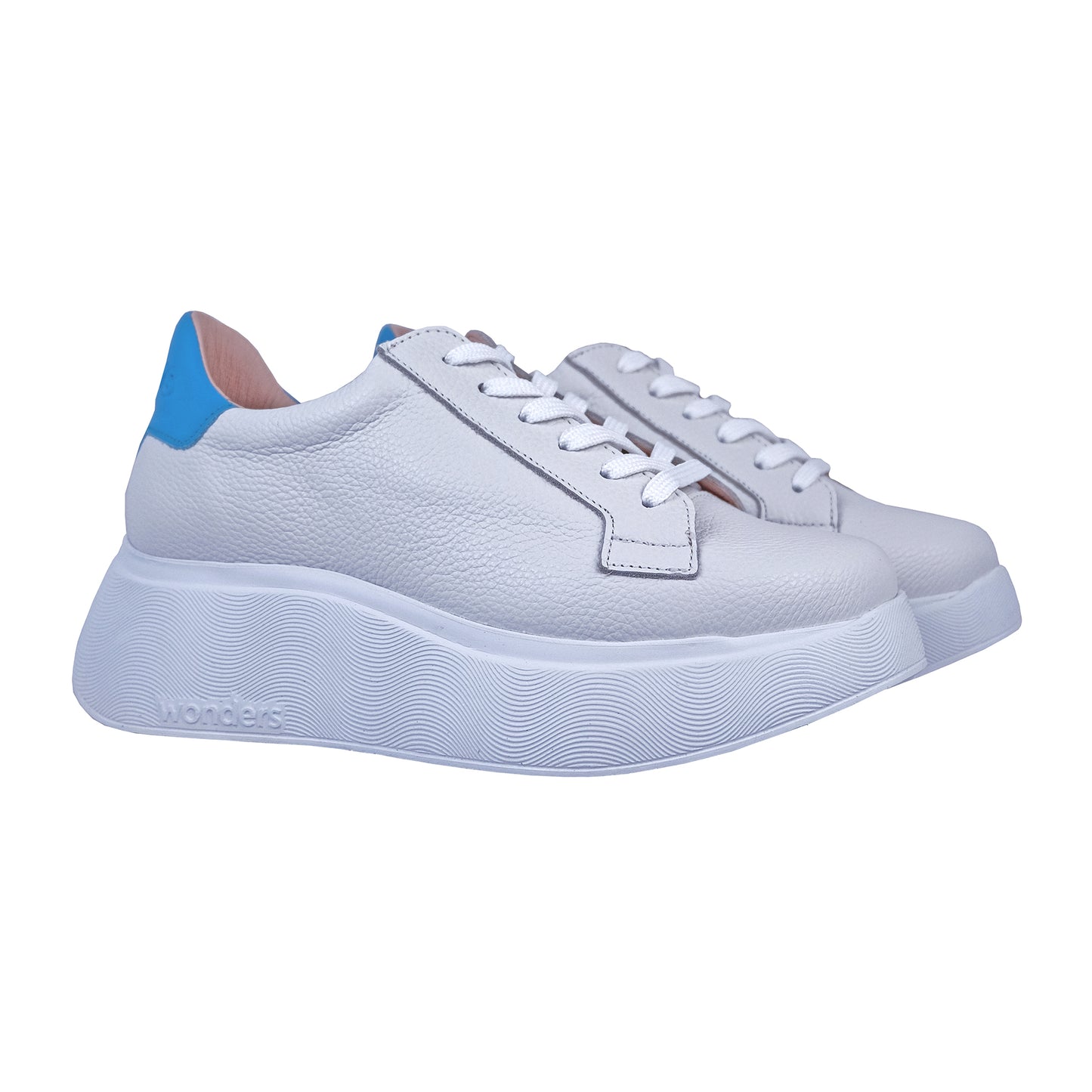 Wonders Iliana - White Leather Platform A-3626