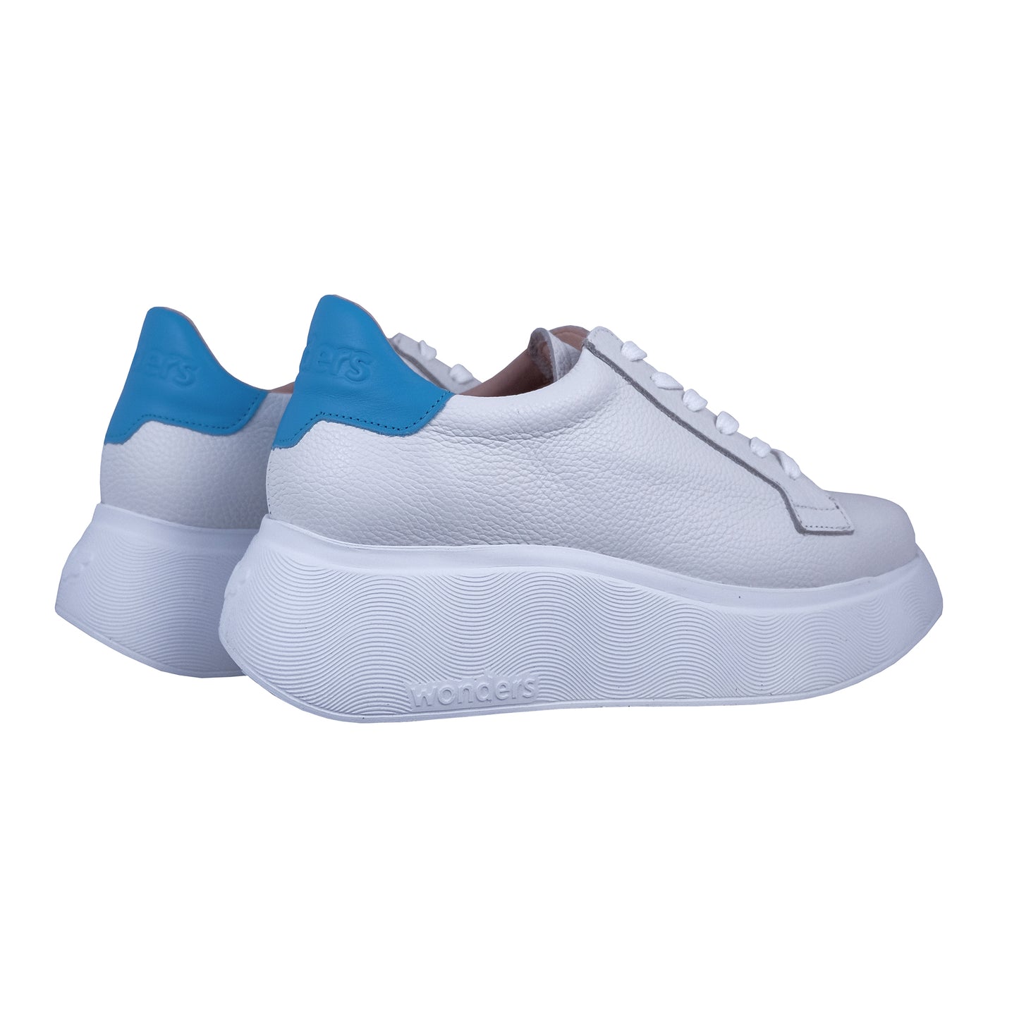 Wonders Iliana - White Leather Platform A-3626