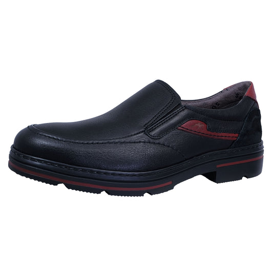 Mocassins Fluchos Murray pour homme en cuir noir F1046