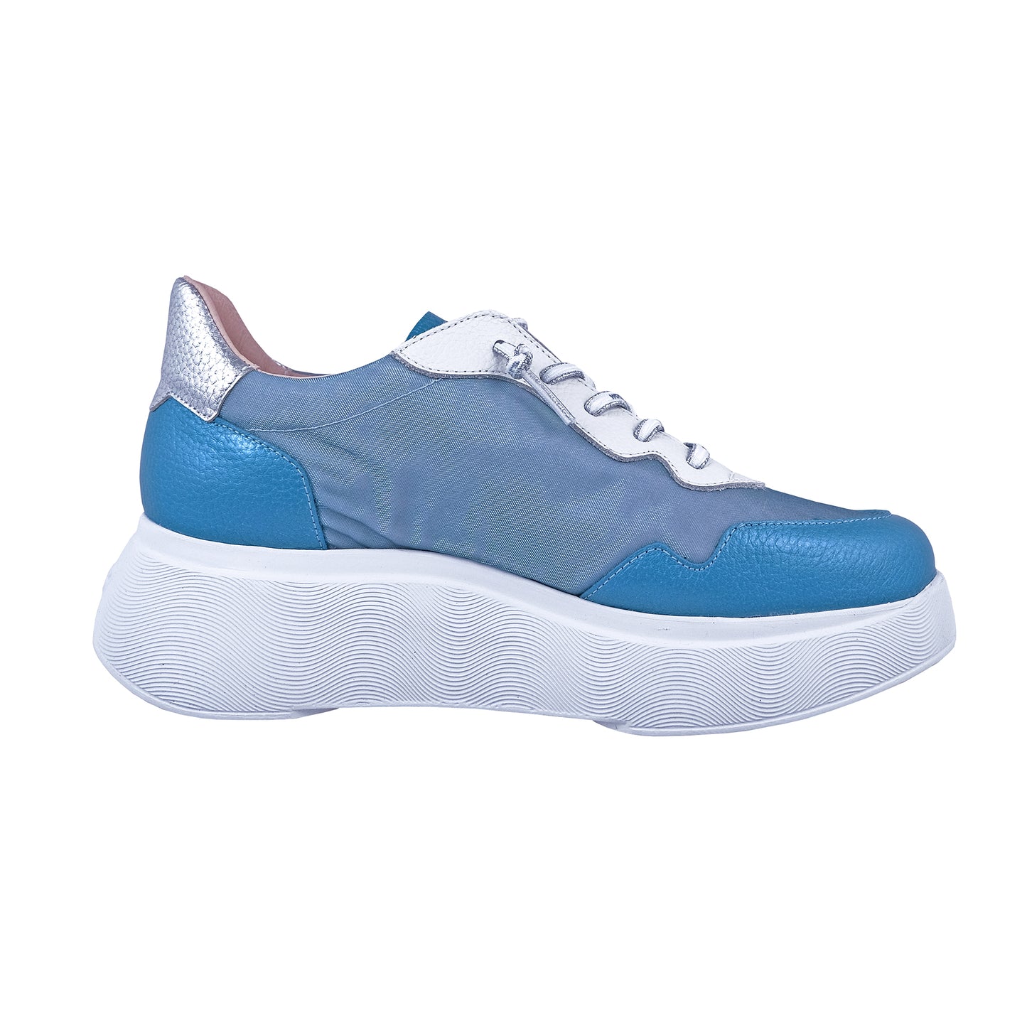 Wonders Zenit - Zapatos Mujer Azul Plataforma A-3622