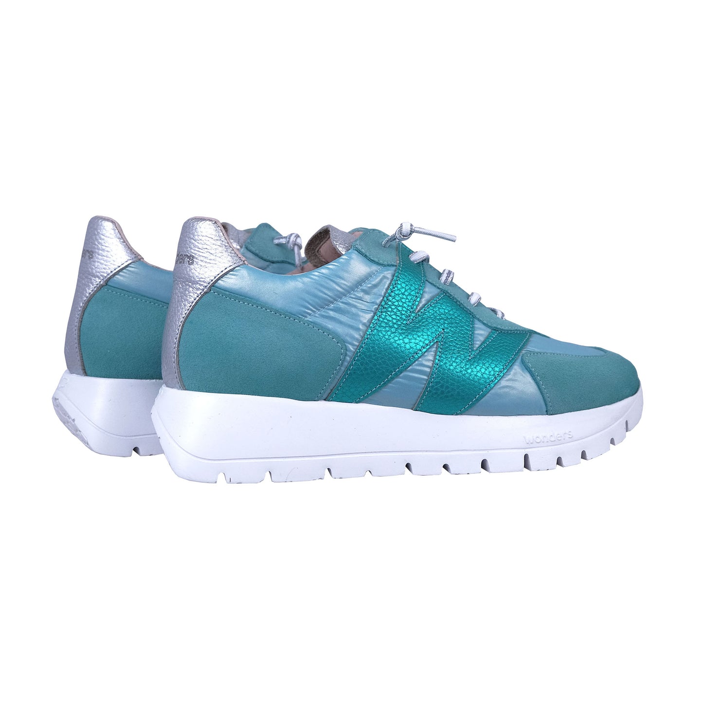 Wonders Oslo: Women's Platform Sneakers Blue A-2464
